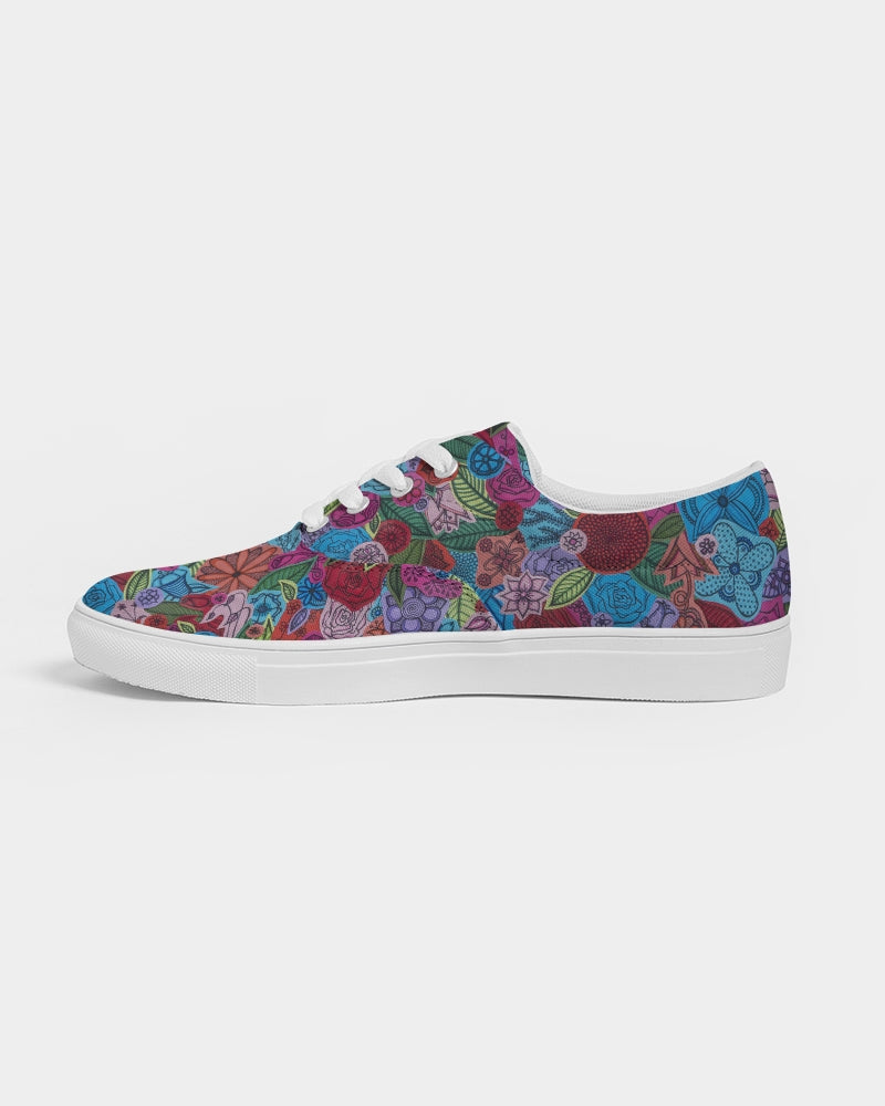 Les Fleurs Men's Lace Up Canvas Shoe