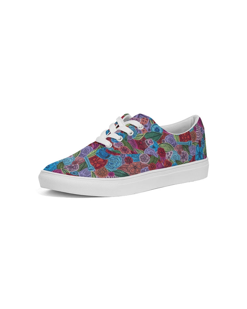 Les Fleurs Women's Lace Up Canvas Shoe