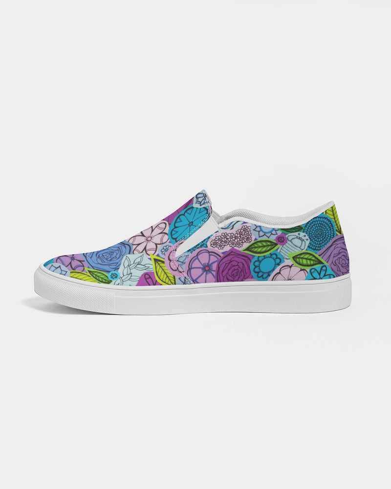 Les Fleurs Violettes Women's Slip-On Canvas Shoe