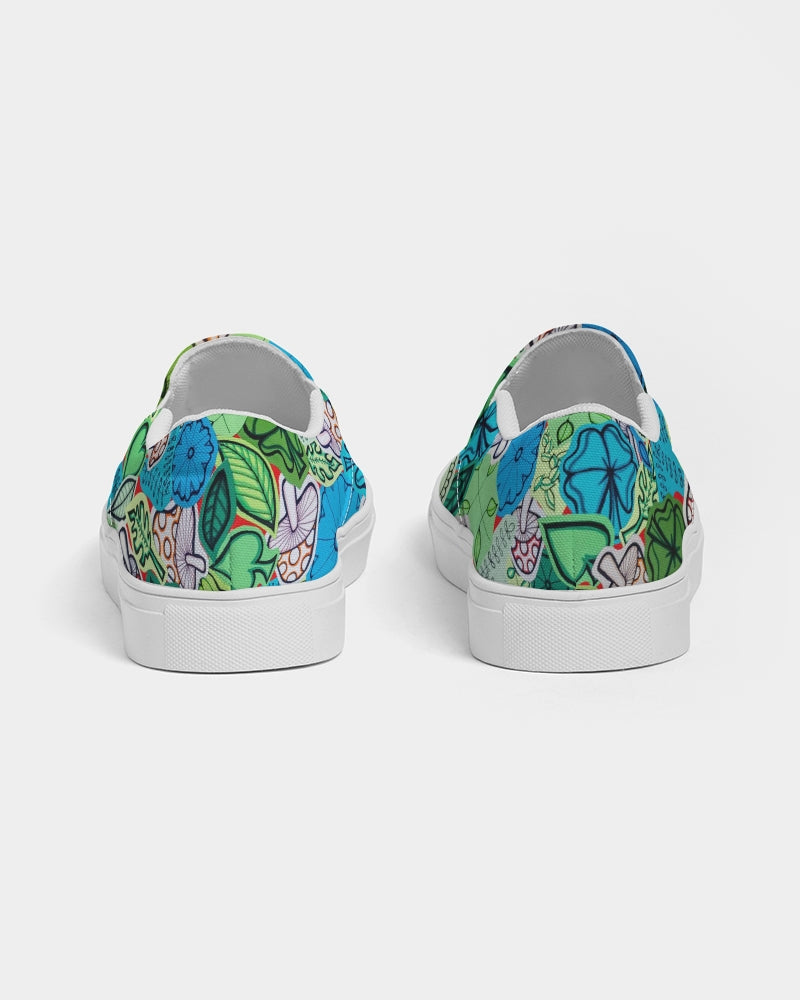 Fleurs et Trèfles Men's Slip-On Canvas Shoe