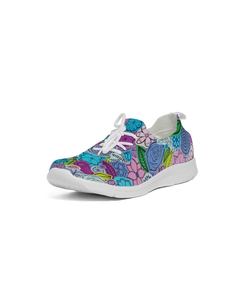 Les Fleurs Violettes Women's Lace Up Flyknit Shoe