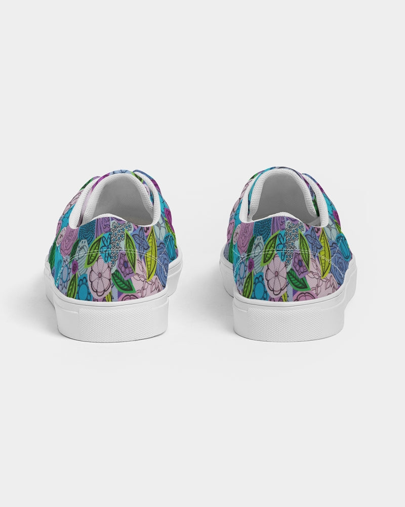 Les Fleurs Violettes Women's Lace Up Canvas Shoe