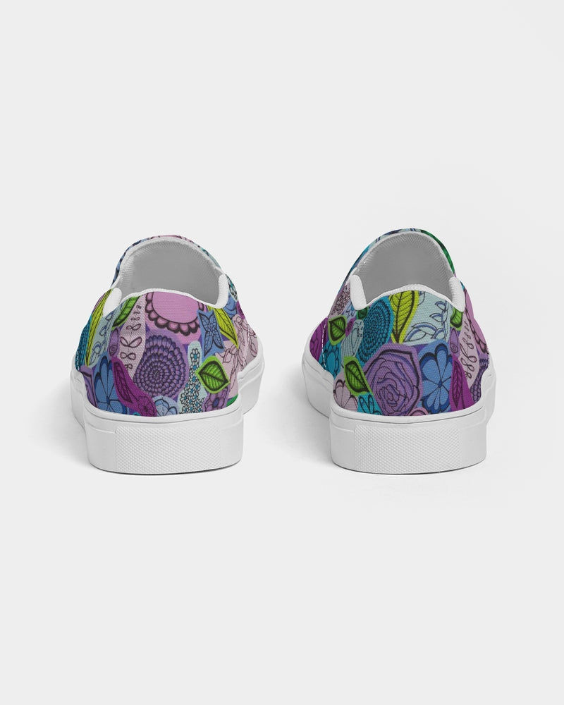 Les Fleurs Violettes Women's Slip-On Canvas Shoe