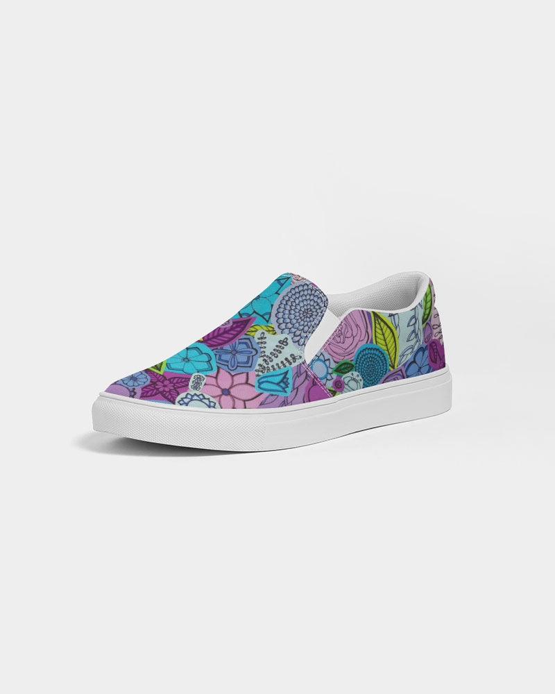 Les Fleurs Violettes Men's Slip-On Canvas Shoe