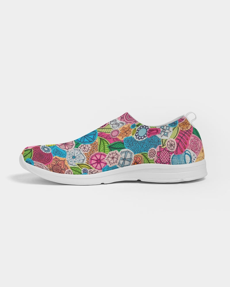 Fleurs de Printemps Women's Slip-On Flyknit Shoe