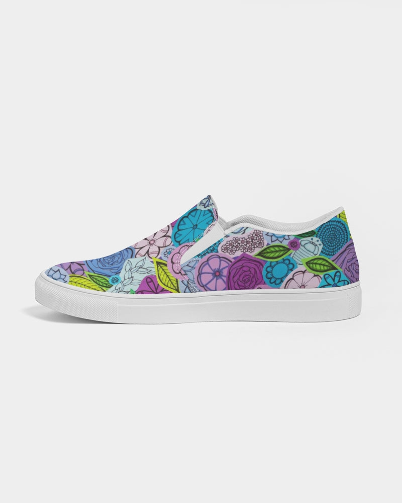 Les Fleurs Violettes Men's Slip-On Canvas Shoe