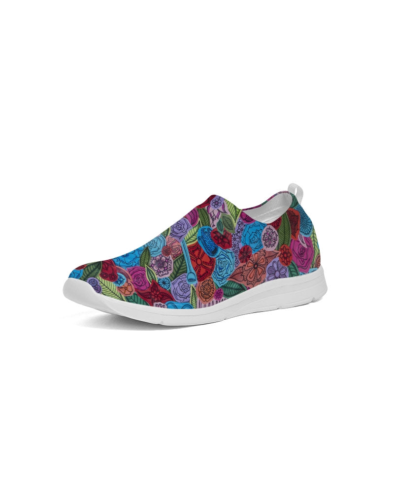 Les Fleurs Women's Slip-On Flyknit Shoe