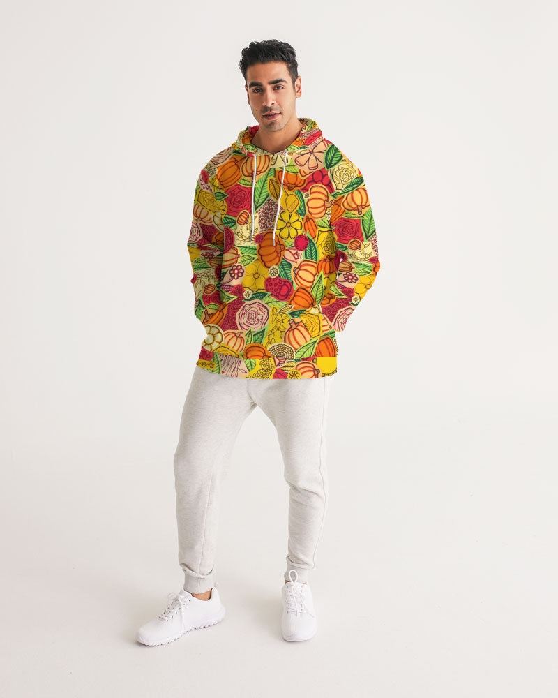 Citrouilles et Fleurs Men's Hoodie