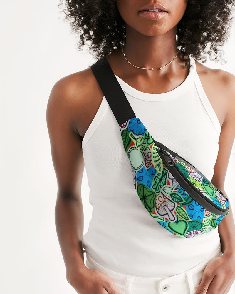 Fleurs et Trèfles Crossbody Sling Bag