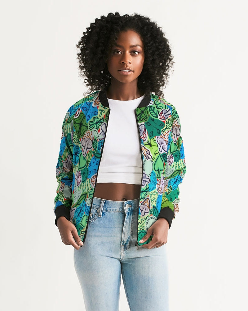 Fleurs et Trèfles Women's Bomber Jacket