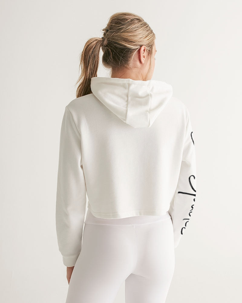 Reine Émeraude Women's Cropped Hoodie