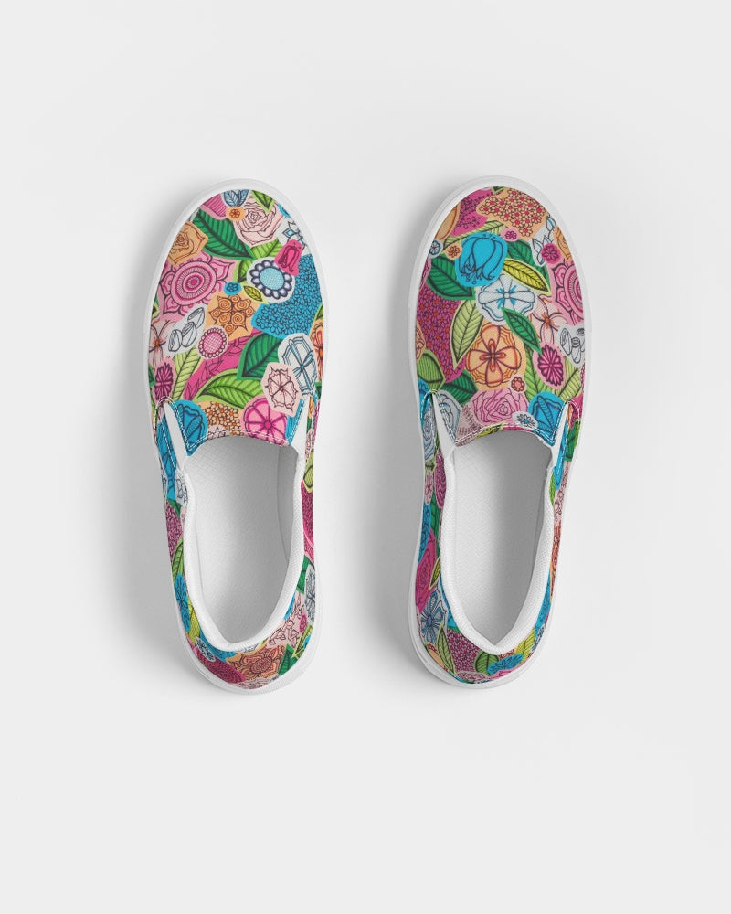 Fleurs de Printemps Men's Slip-On Canvas Shoe