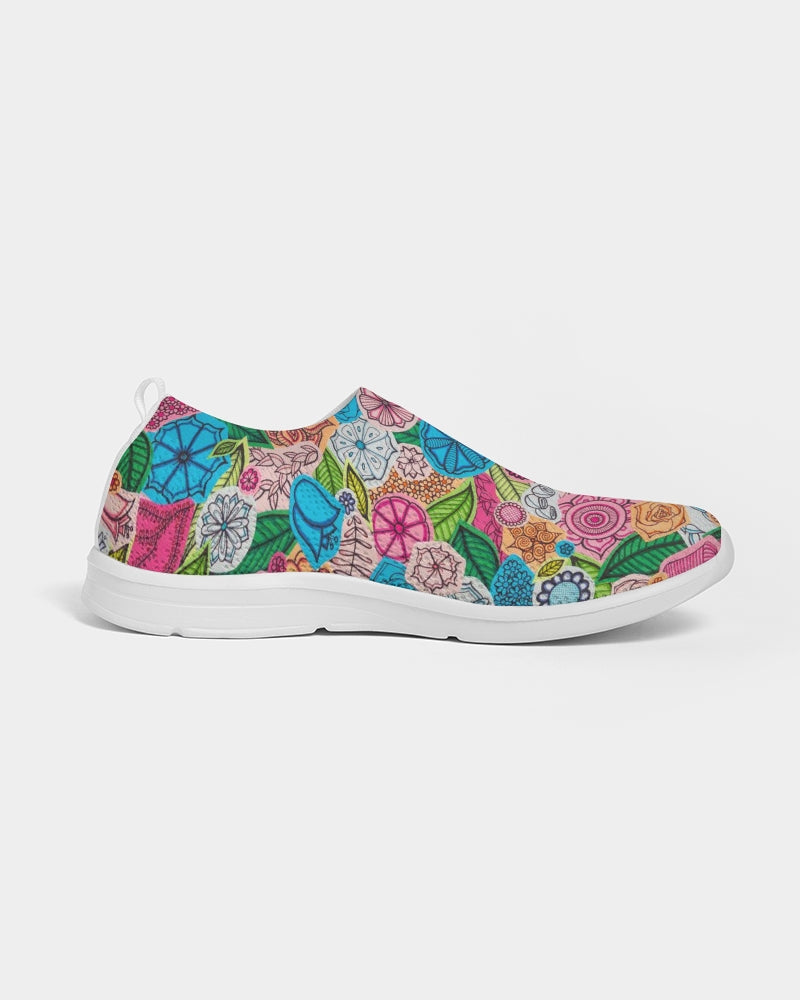 Fleurs de Printemps Women's Slip-On Flyknit Shoe