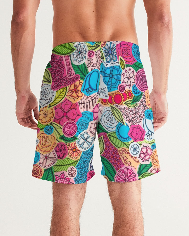 Fleurs de Printemps Men's Swim Trunk