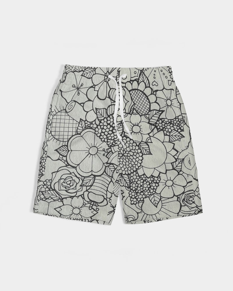 Les Fleurs - B&W Boys Swim Trunk