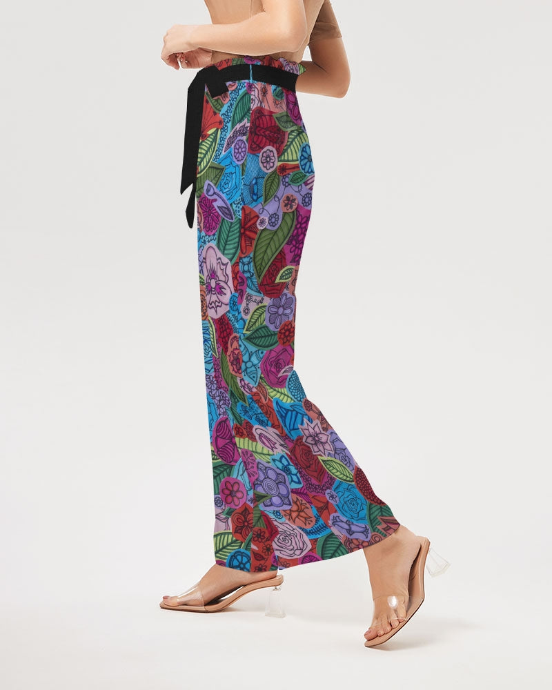 Les Fleurs Women's High-Rise Wide Leg Pants