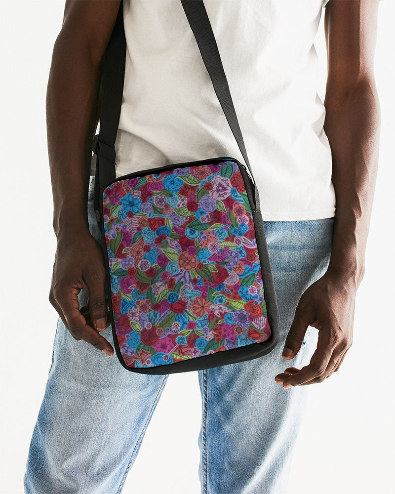 Les Fleurs Messenger Pouch