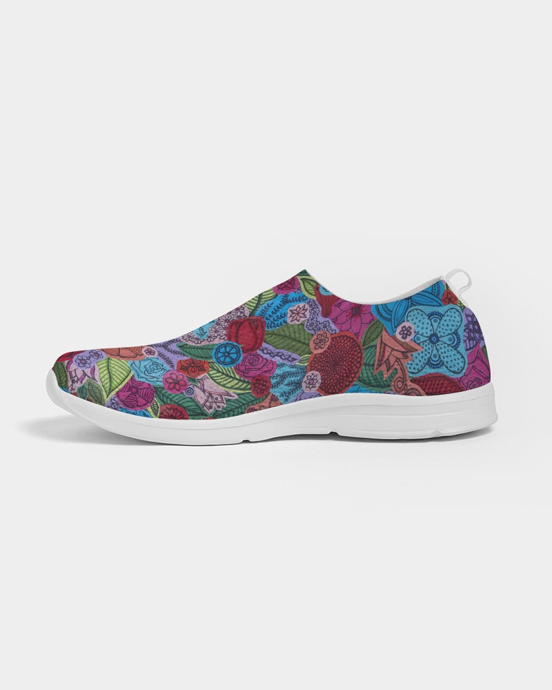 Les Fleurs Women's Slip-On Flyknit Shoe