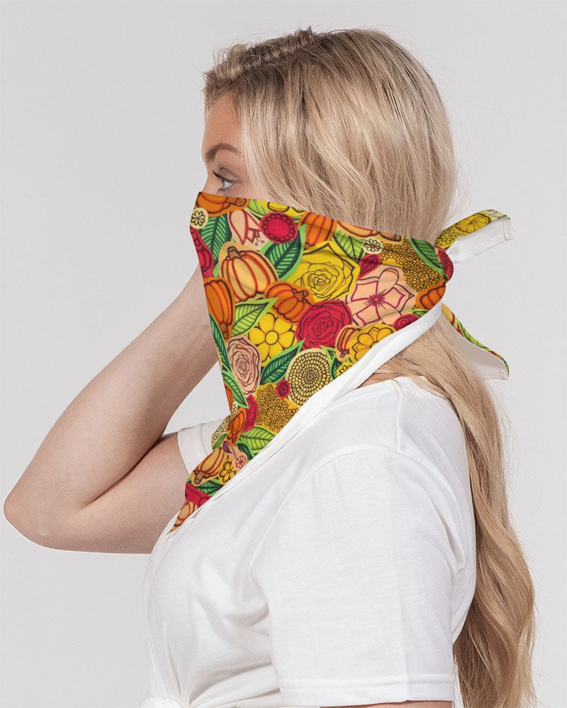 Citrouilles et Fleurs Bandana Set