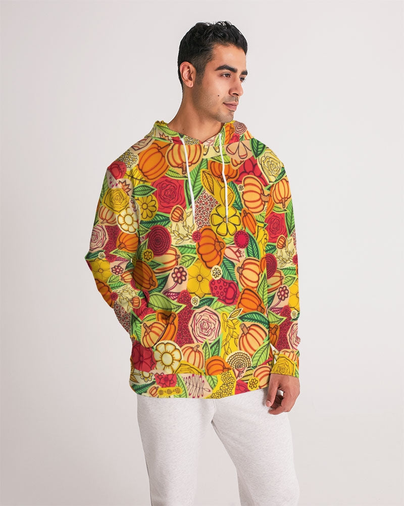 Citrouilles et Fleurs Men's Hoodie