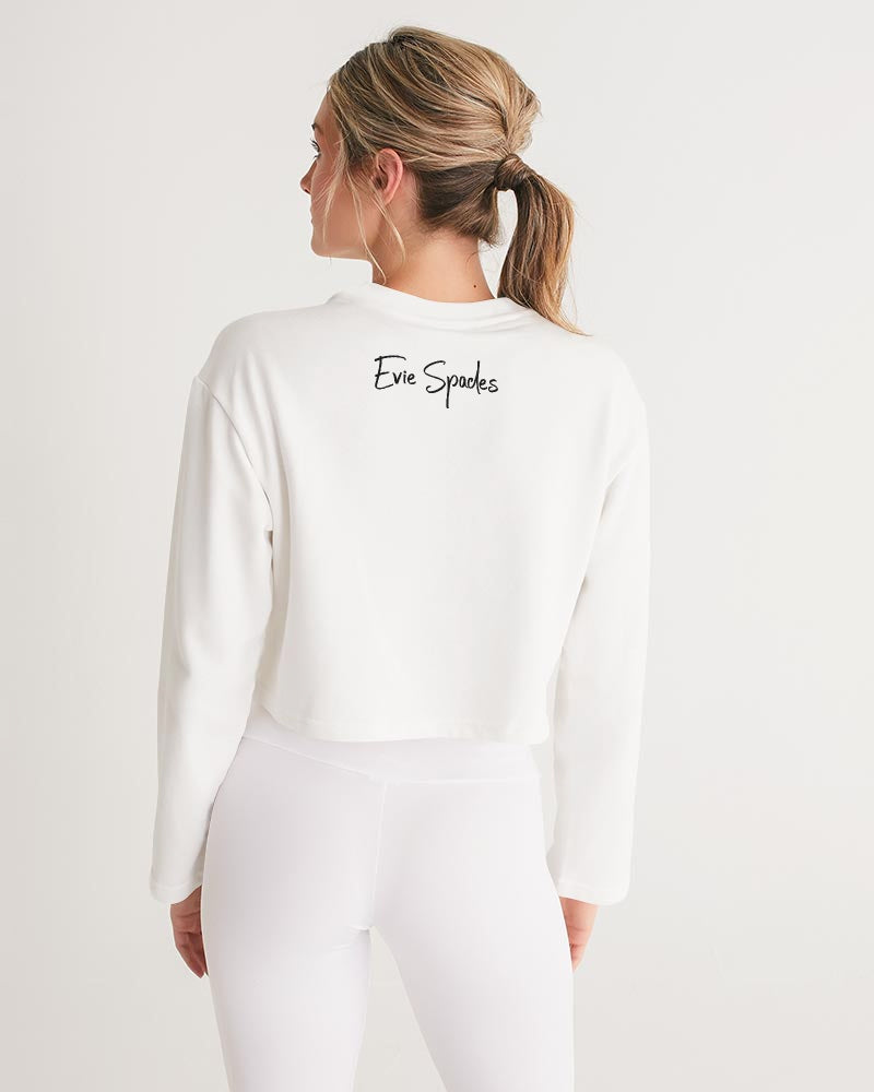 Reine Émeraude Women's Cropped Sweatshirt