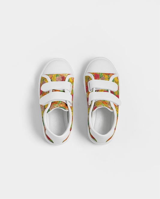 Citrouilles et Fleurs Kids Velcro Sneaker