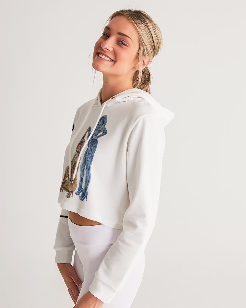 Feu et Glace Women's Cropped Hoodie