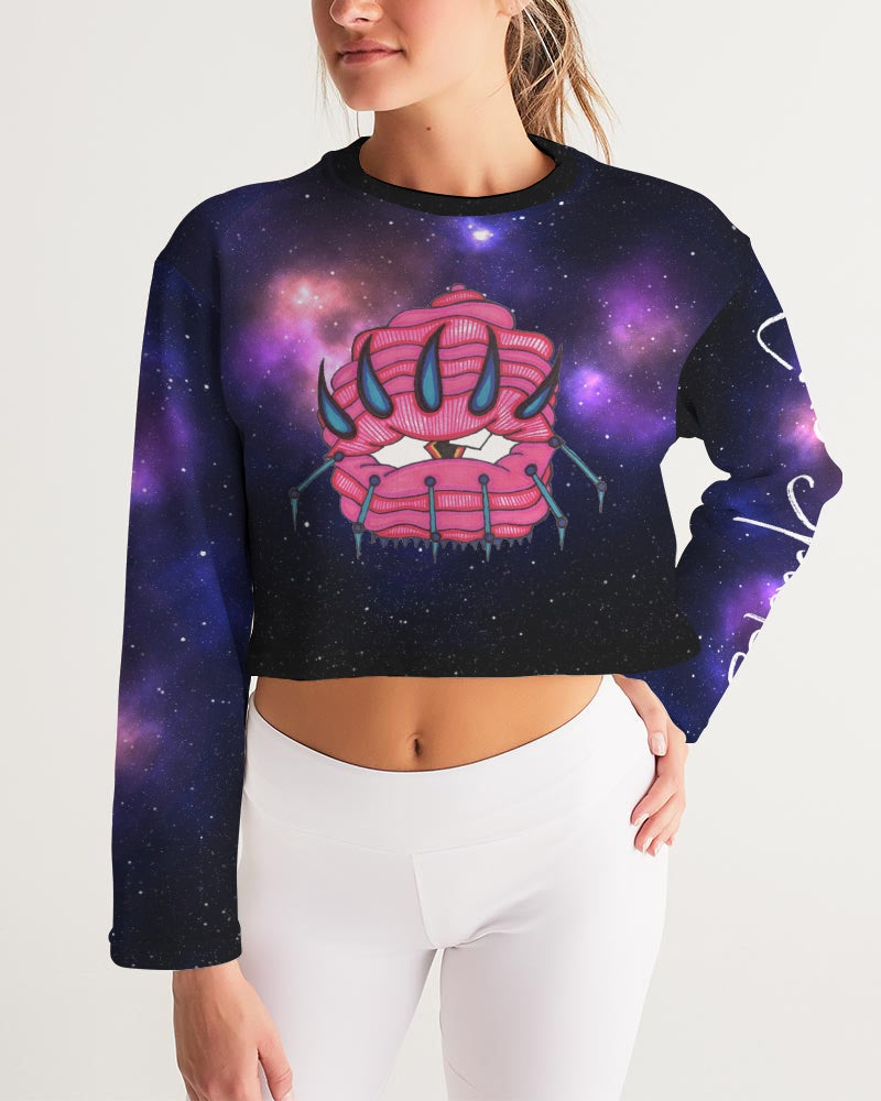 Galaxy 3 Women's Cropped Sweatshirt