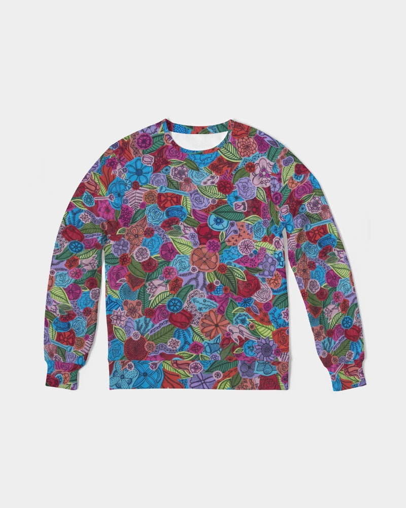 Les Fleurs Men's Classic French Terry Crewneck Pullover