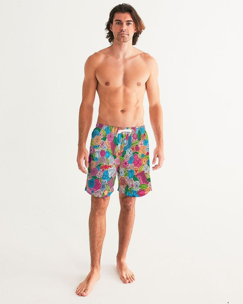 Fleurs de Printemps Men's Swim Trunk