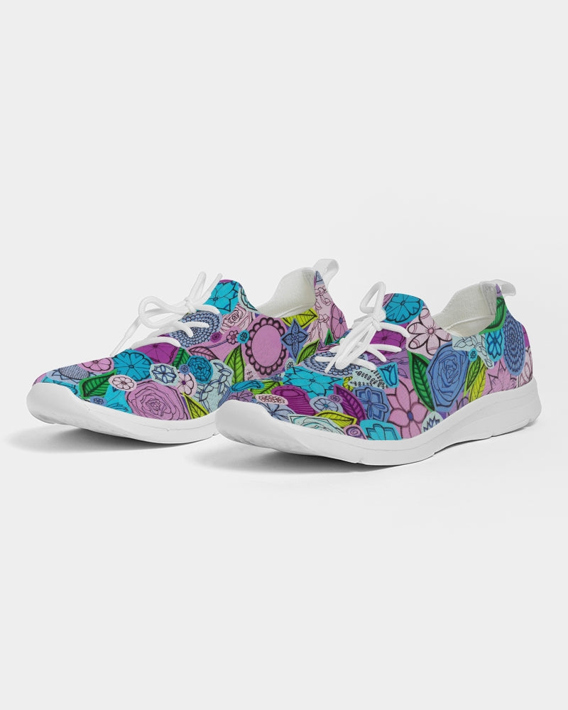 Les Fleurs Violettes Women's Lace Up Flyknit Shoe