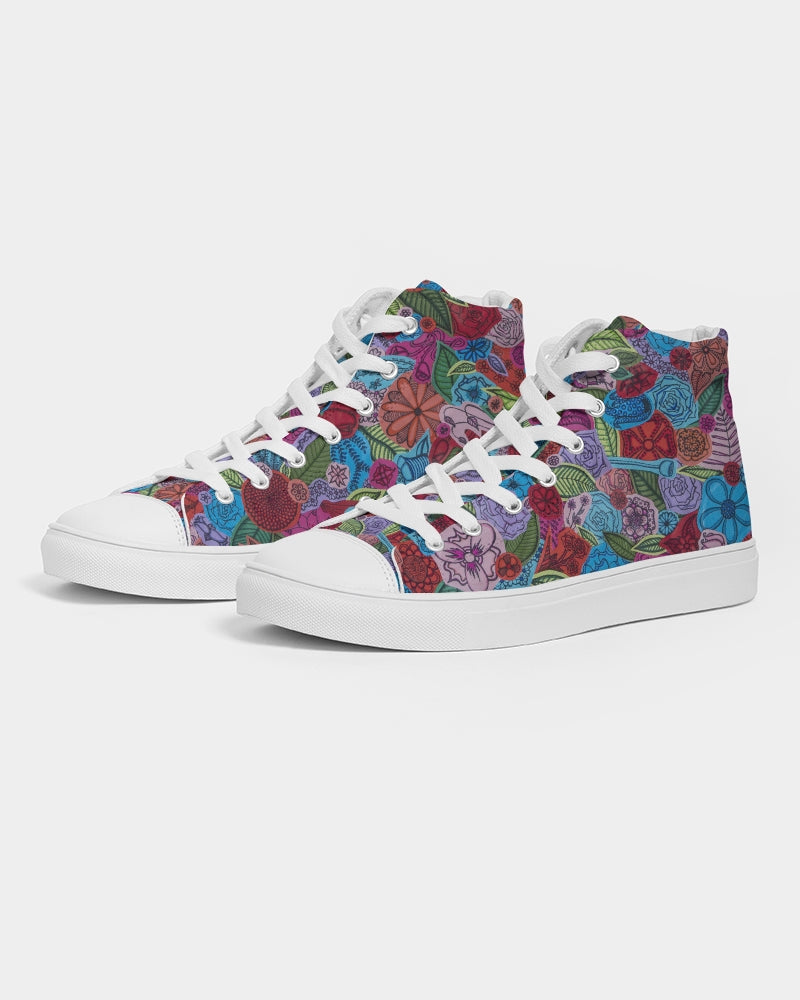 Les Fleurs Men's Hightop Canvas Shoe