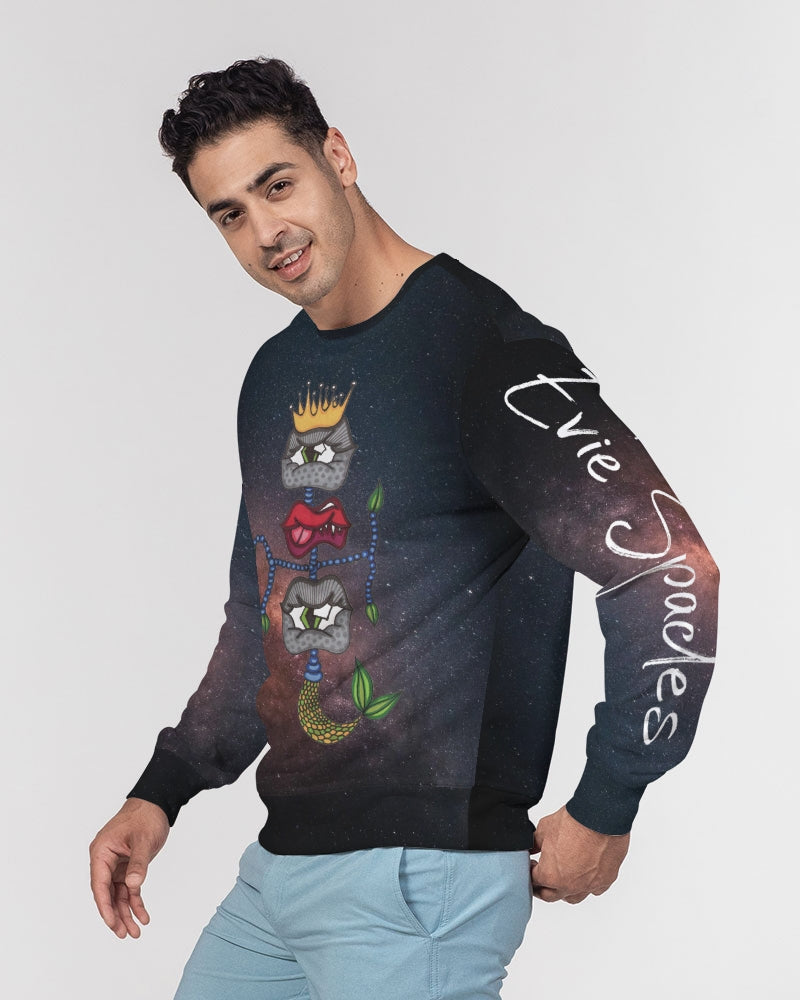 Galaxy 2 Men's Classic French Terry Crewneck Pullover