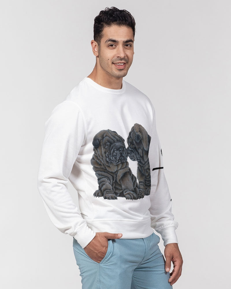 Shar Peis Men's Classic French Terry Crewneck Pullover