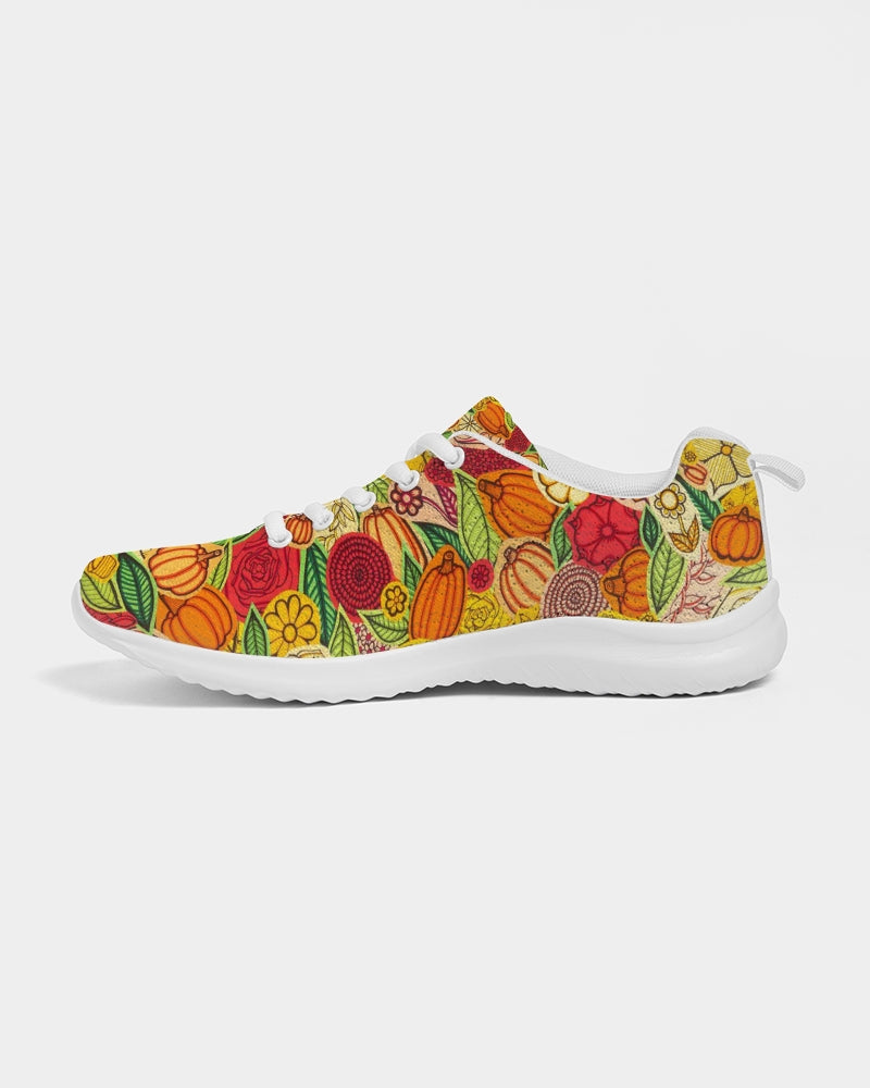 Citrouilles et Fleurs Women's Athletic Shoe