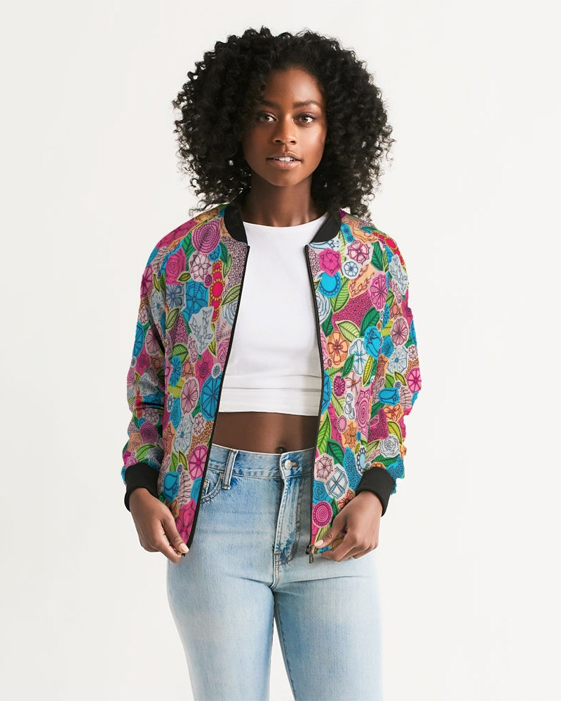 Fleurs de Printemps Women's Bomber Jacket