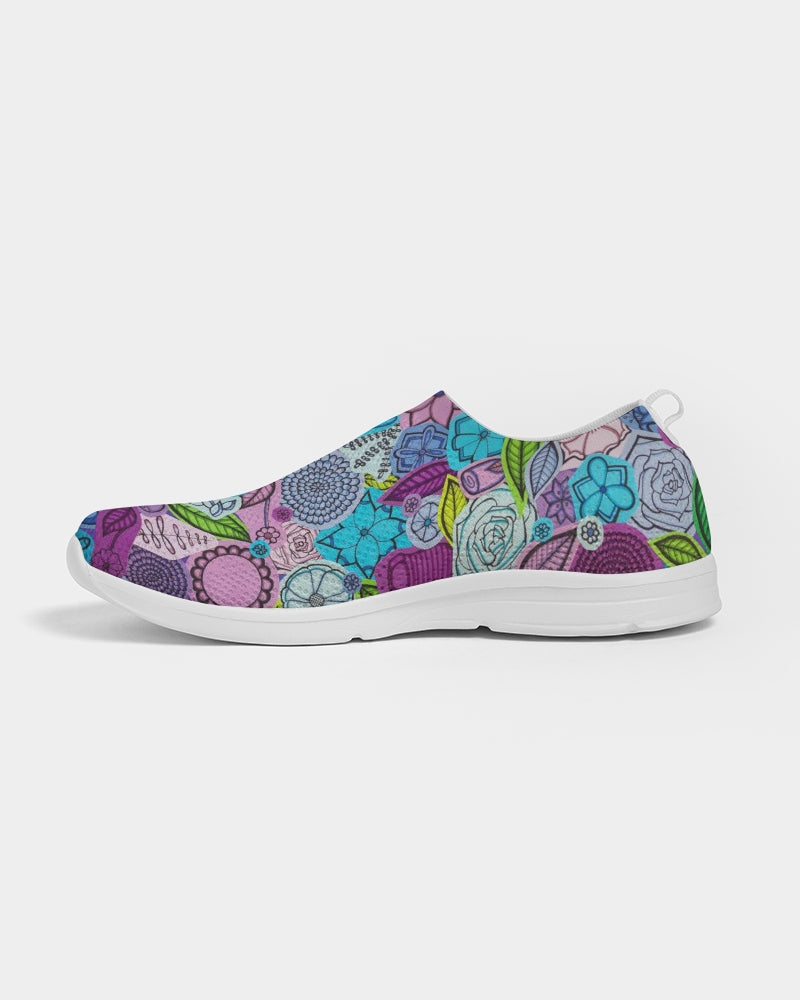 Les Fleurs Violettes Women's Slip-On Flyknit Shoe