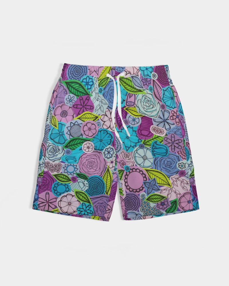 Les Fleurs Violettes Boys Swim Trunk