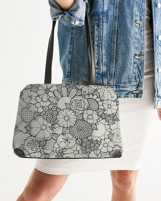 Les Fleurs - B&W Shoulder Bag