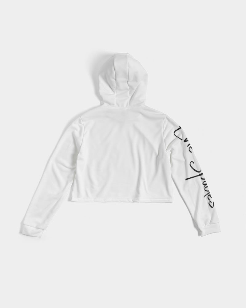 Reine Émeraude Women's Cropped Hoodie