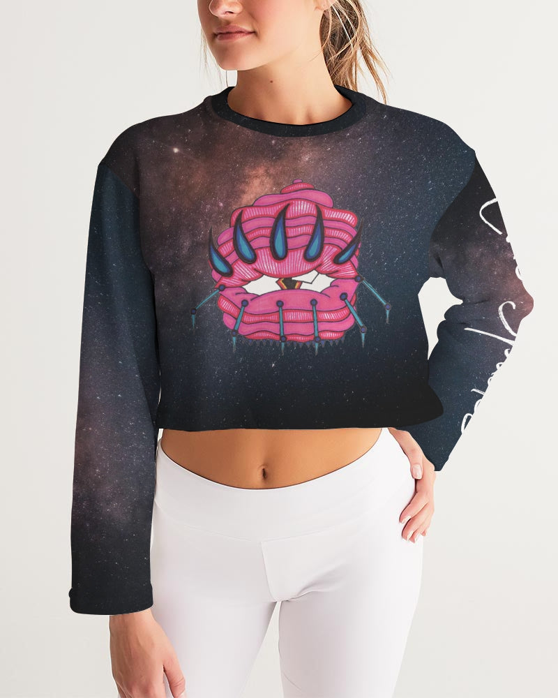 Galaxy 2 Women's Cropped Sweatshirt