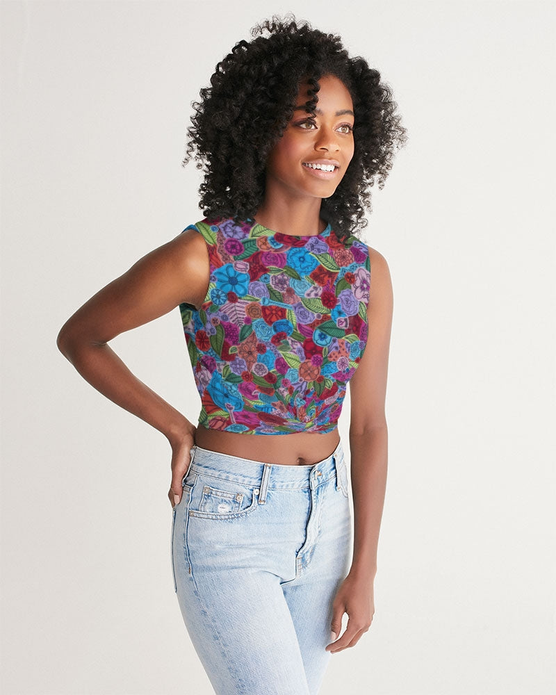 Les Fleurs Women's Twist-Front Tank