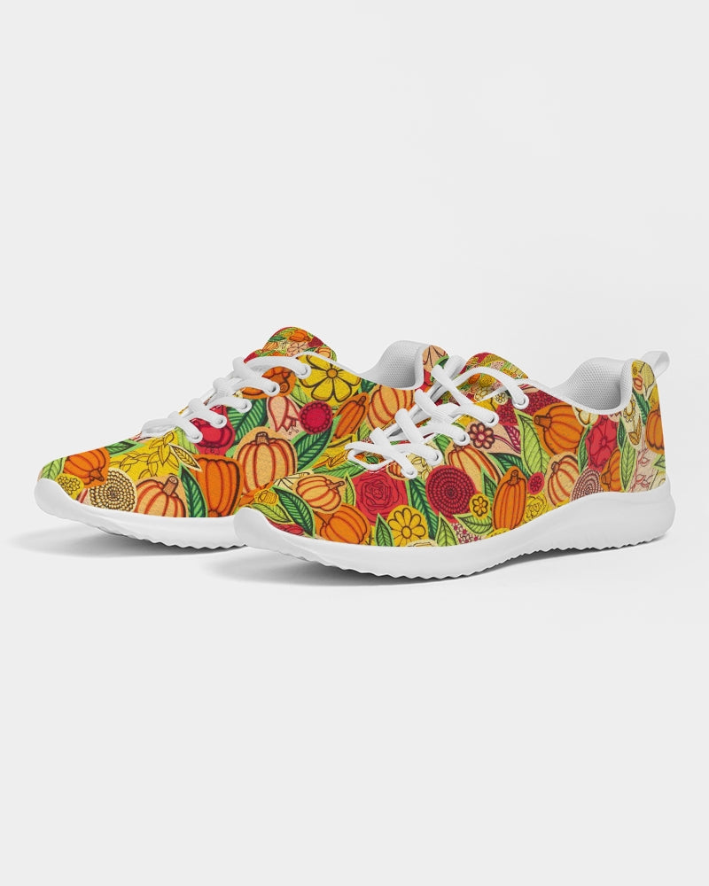 Citrouilles et Fleurs Men's Athletic Shoe