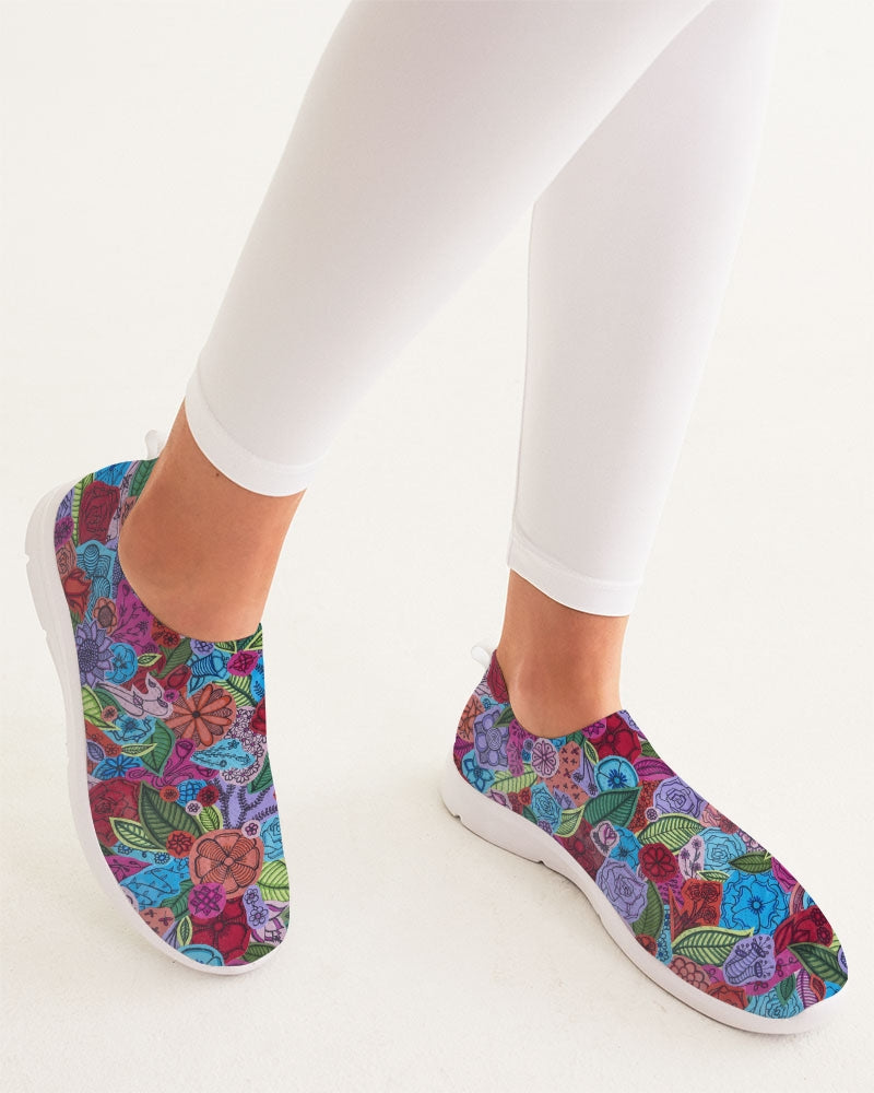 Les Fleurs Women's Slip-On Flyknit Shoe