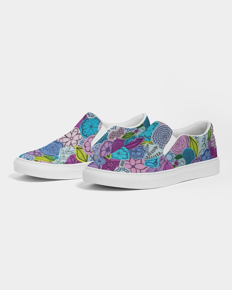 Les Fleurs Violettes Men's Slip-On Canvas Shoe