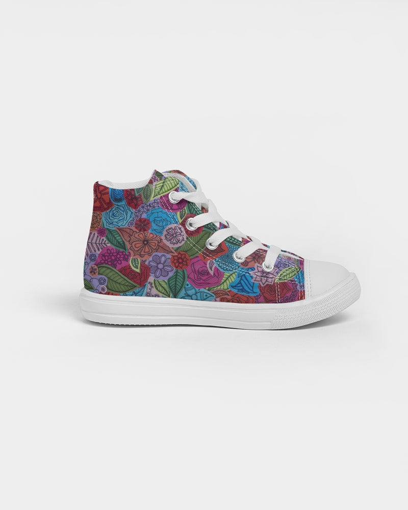 Les Fleurs Kids Hightop Canvas Shoe