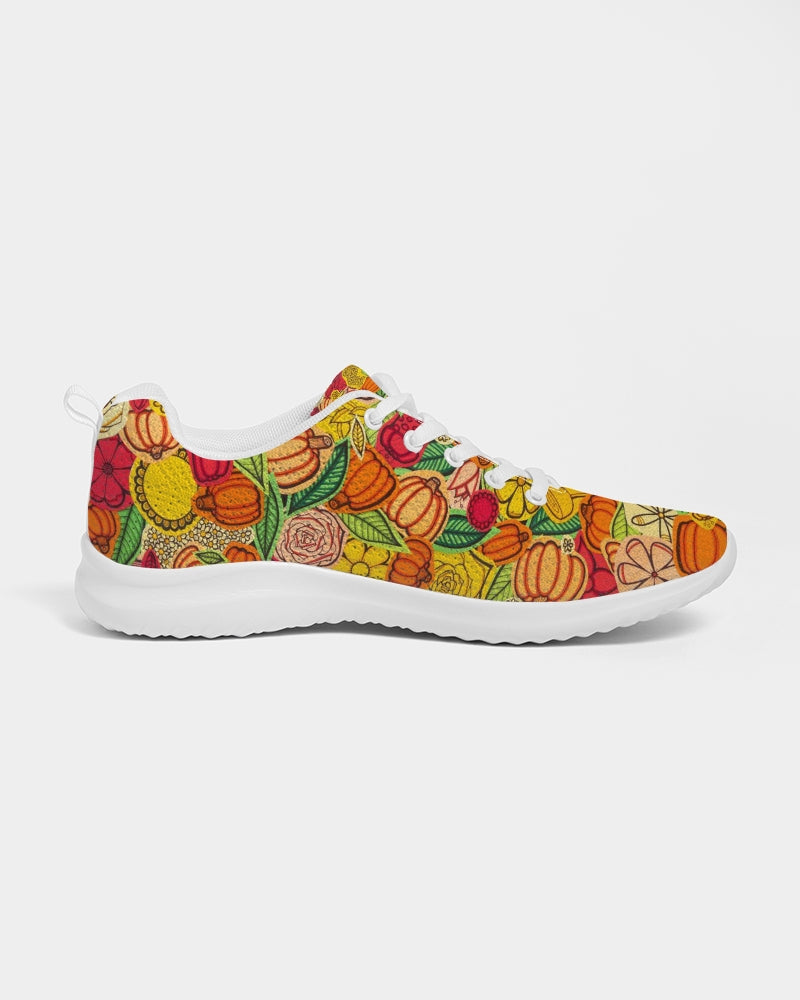 Citrouilles et Fleurs Men's Athletic Shoe