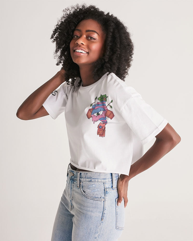 Gussy Women's Lounge Cropped Tee