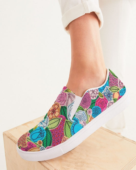 Fleurs de Printemps Women's Slip-On Canvas Shoe
