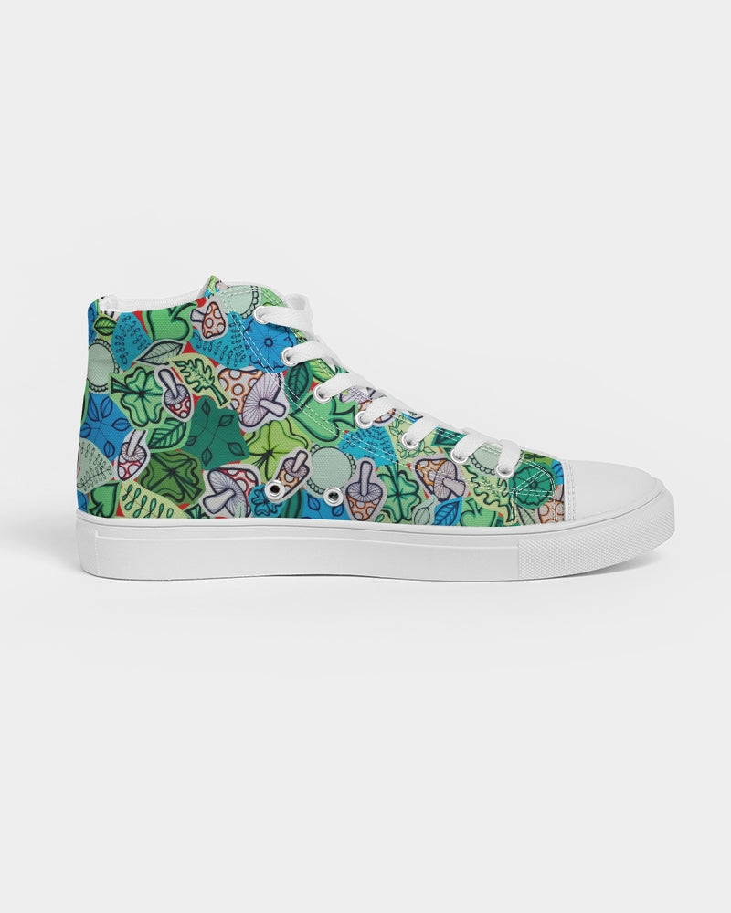 Fleurs et Trèfles Women's Hightop Canvas Shoe